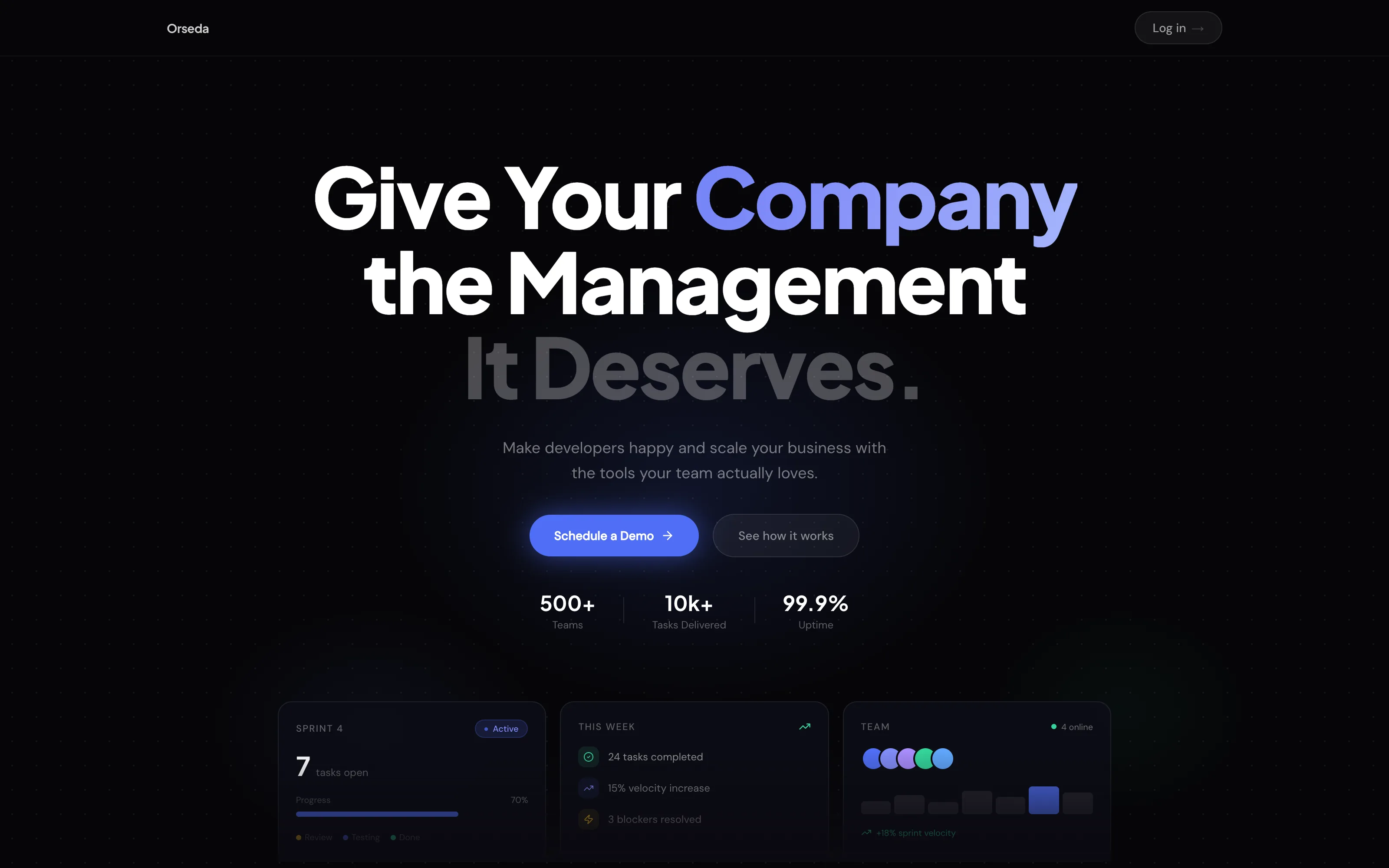 Orseda website preview