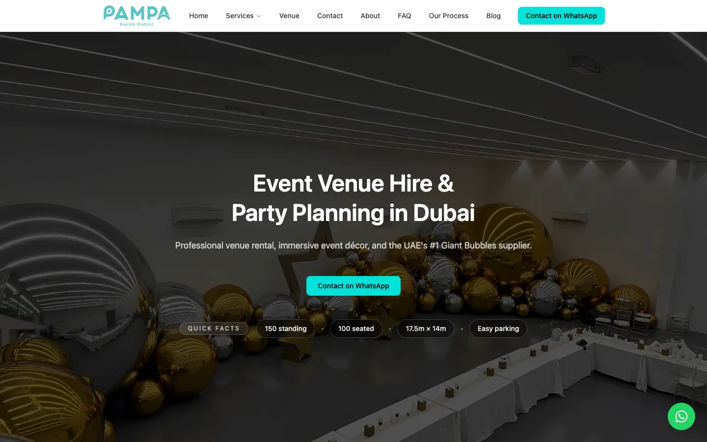 Pampa website preview