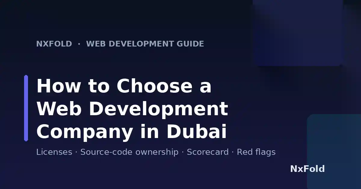 How to Choose a Web Development Company in Dubai